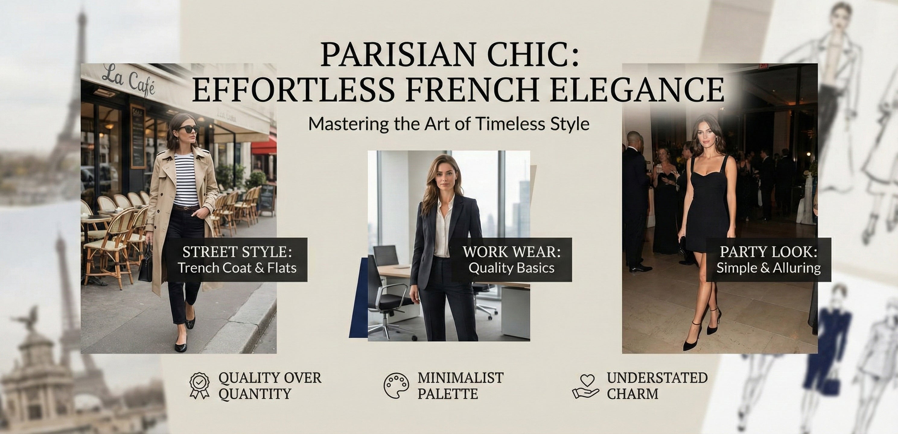 เรียนรู้สไตล์ Parisian Chic: ความสง่างามแบบฝรั่งเศสที่เปี่ยมเสน่ห์