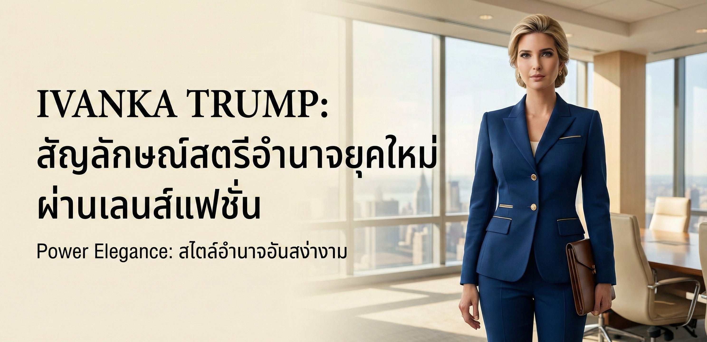 Ivanka Trump – สัญลักษณ์สตรีอำนาจยุคใหม่ ผ่านเลนส์แฟชั่น