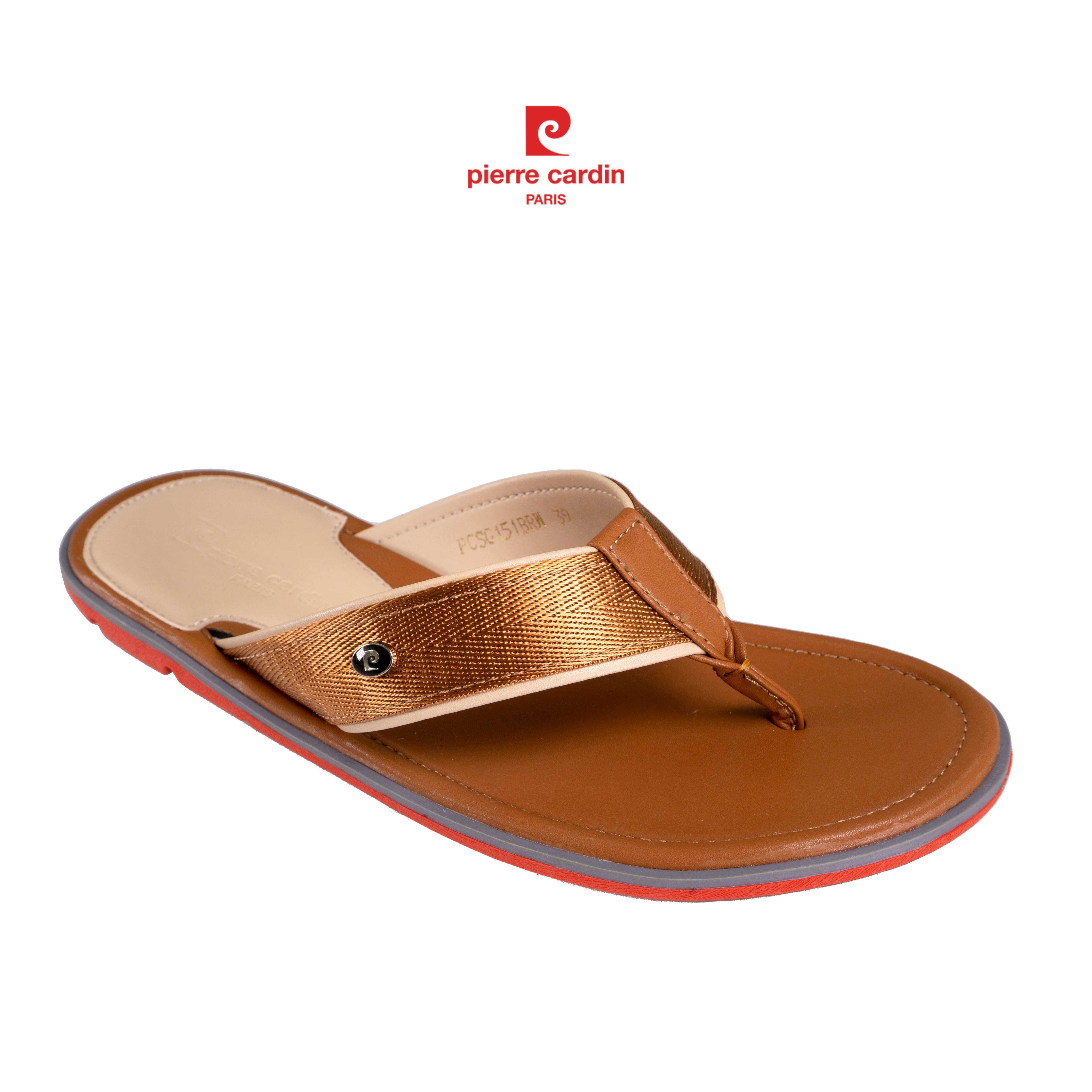 รองเท้าแตะหนังพรีเมียม Pierre Cardin - PCMFWSG 151