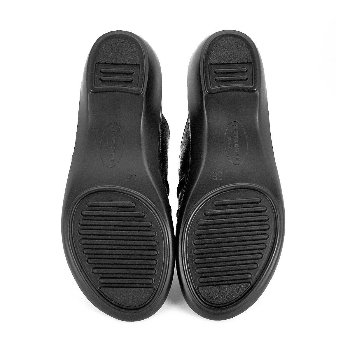 Pierre Cardin รองเท้าผู้หญิง รองเท้าแตะ รองเท้าแตะส้นแบน นุ่มสบาย ผลิตจากหนังแท้ สีแดงเบอรี่ รุ่น20SS230