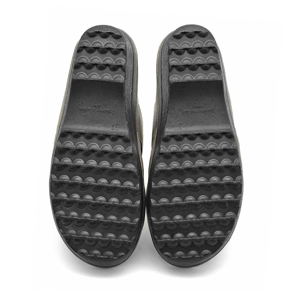 Pierre Cardin รองเท้าแตะหนังแท้ ทรงสวม สีแดงเบอร์รี่ ไซส์ 36–42 รุ่น 21SS245