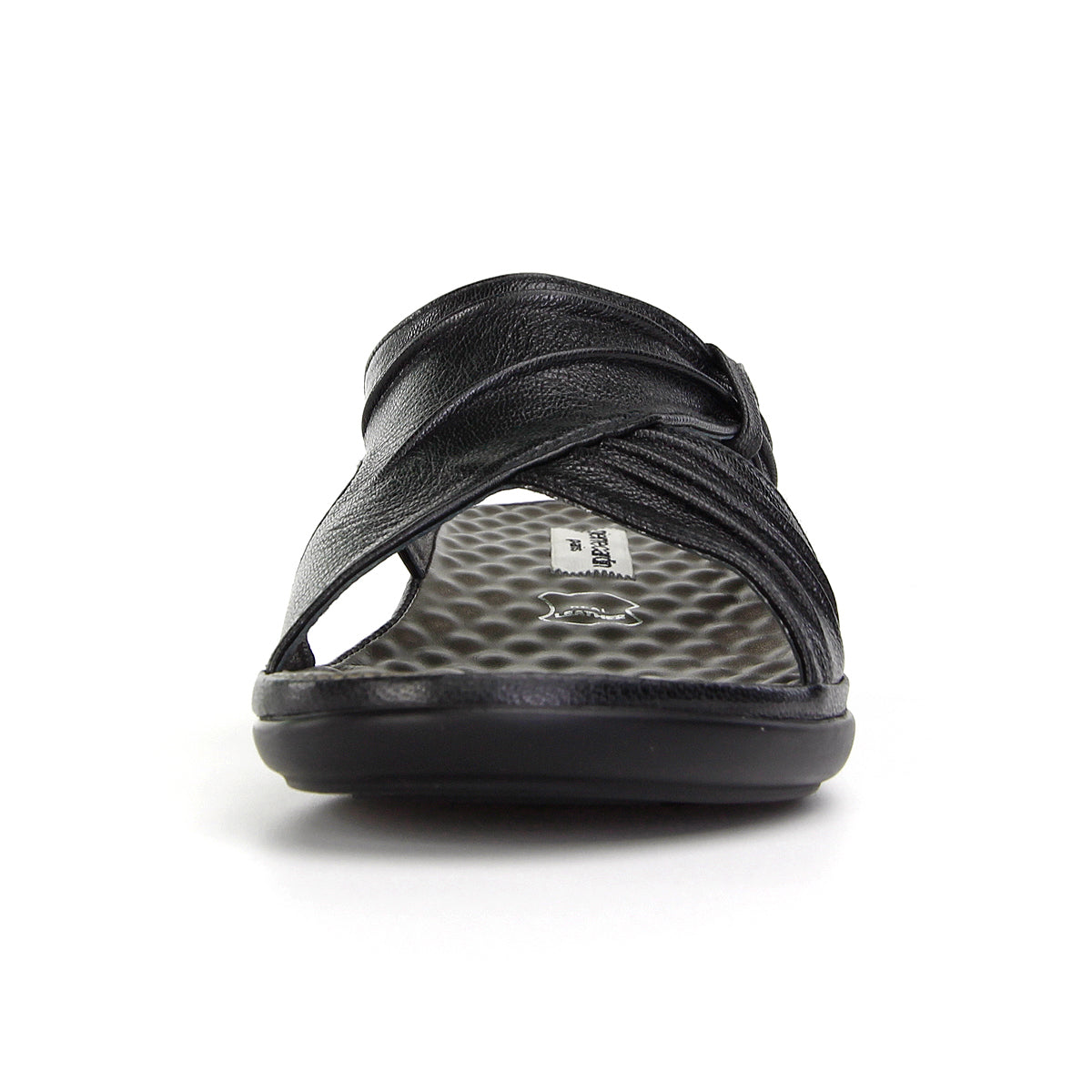 Pierre Cardin รองเท้าแตะผู้หญิง เพื่อสุขภาพ นุ่มสบาย ผลิตจากหนังแท้ สีเทา รุ่น 23SS294