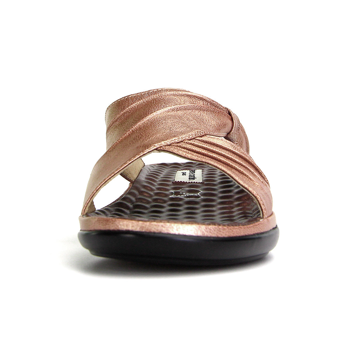 Pierre Cardin รองเท้าแตะผู้หญิง เพื่อสุขภาพ นุ่มสบาย ผลิตจากหนังแท้ สีเทา รุ่น 23SS294