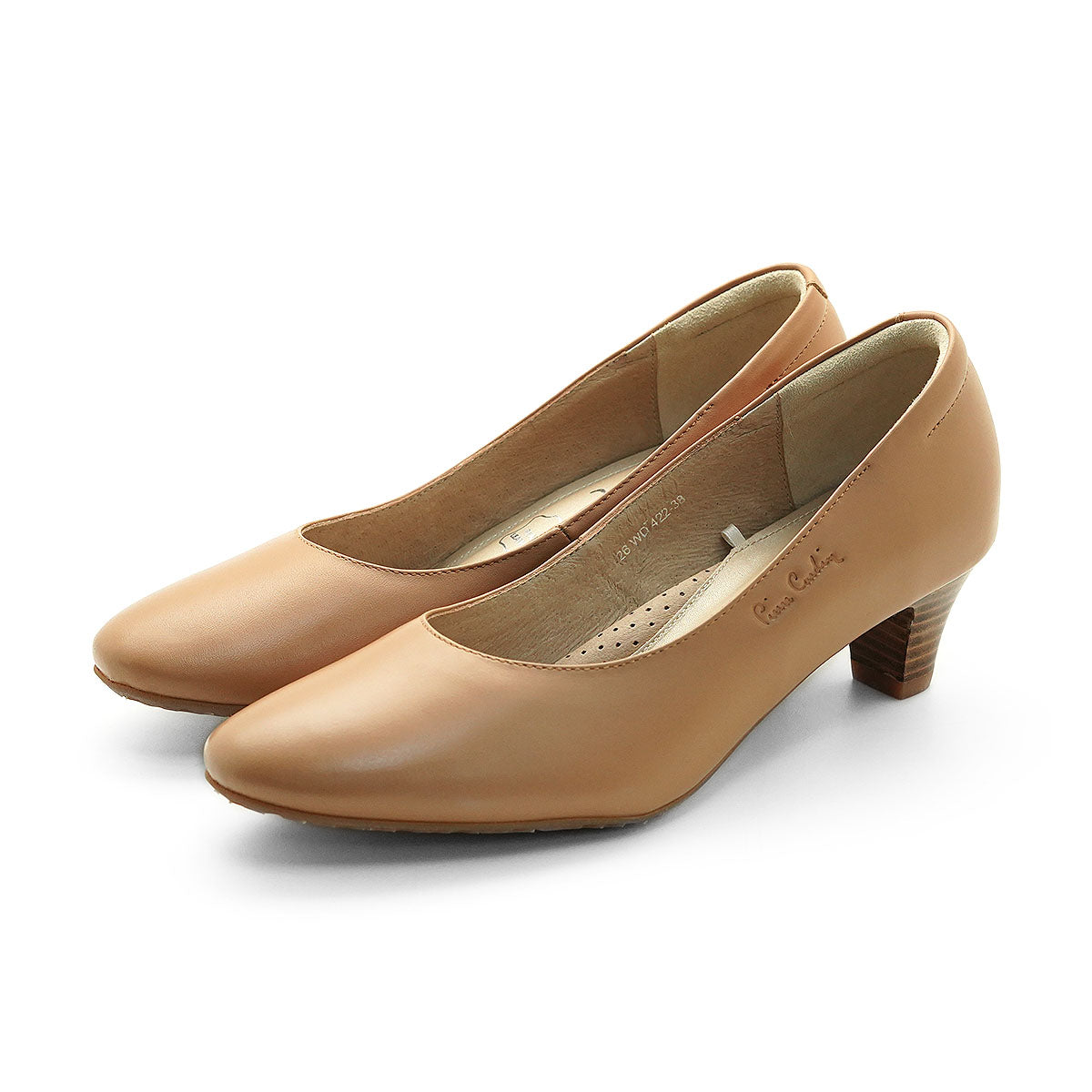 Pierre Cardin အမျိုးသမီး ဒေါက်မြင့်ဖိနပ်၊ နူးညံ့ပြီး သက်တောင့်သက်သာရှိသော သားရေစစ်စစ်၊ အနက်ရောင်၊ မော်ဒယ် 26WD422