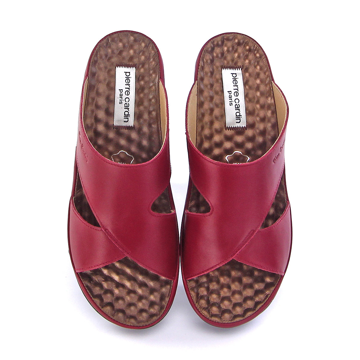 Pierre Cardin အမျိုးသမီးခြေနင်း၊ စစ်မှန်သောသားရေ၊ နူးညံ့ပြီး သက်တောင့်သက်သာရှိသော၊ ကြိုးများပါသော၊ အဖြူရောင်၊ မော်ဒယ် 26SS409