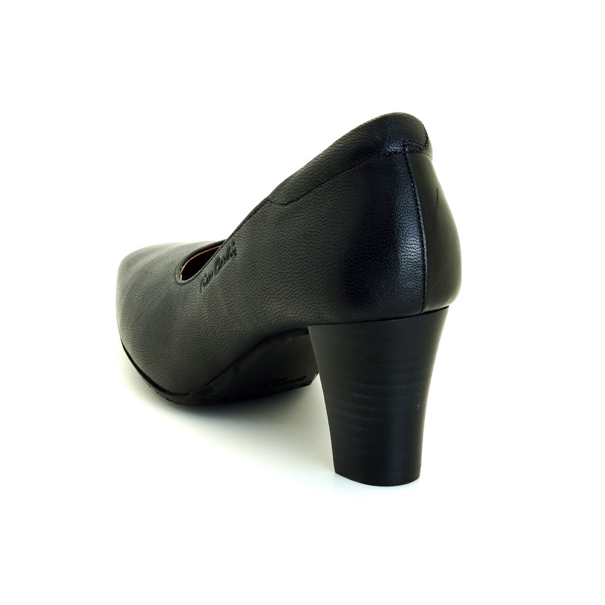 Pierre Cardin รองเท้าผู้หญิง รองเท้าส้นสูง รองเท้าส้นสูงทรง Pump นุ่มสบาย ผลิตจากหนังแท้ สีดำ ไซส์ 36 37 38 39 40 รุ่น 27SD433