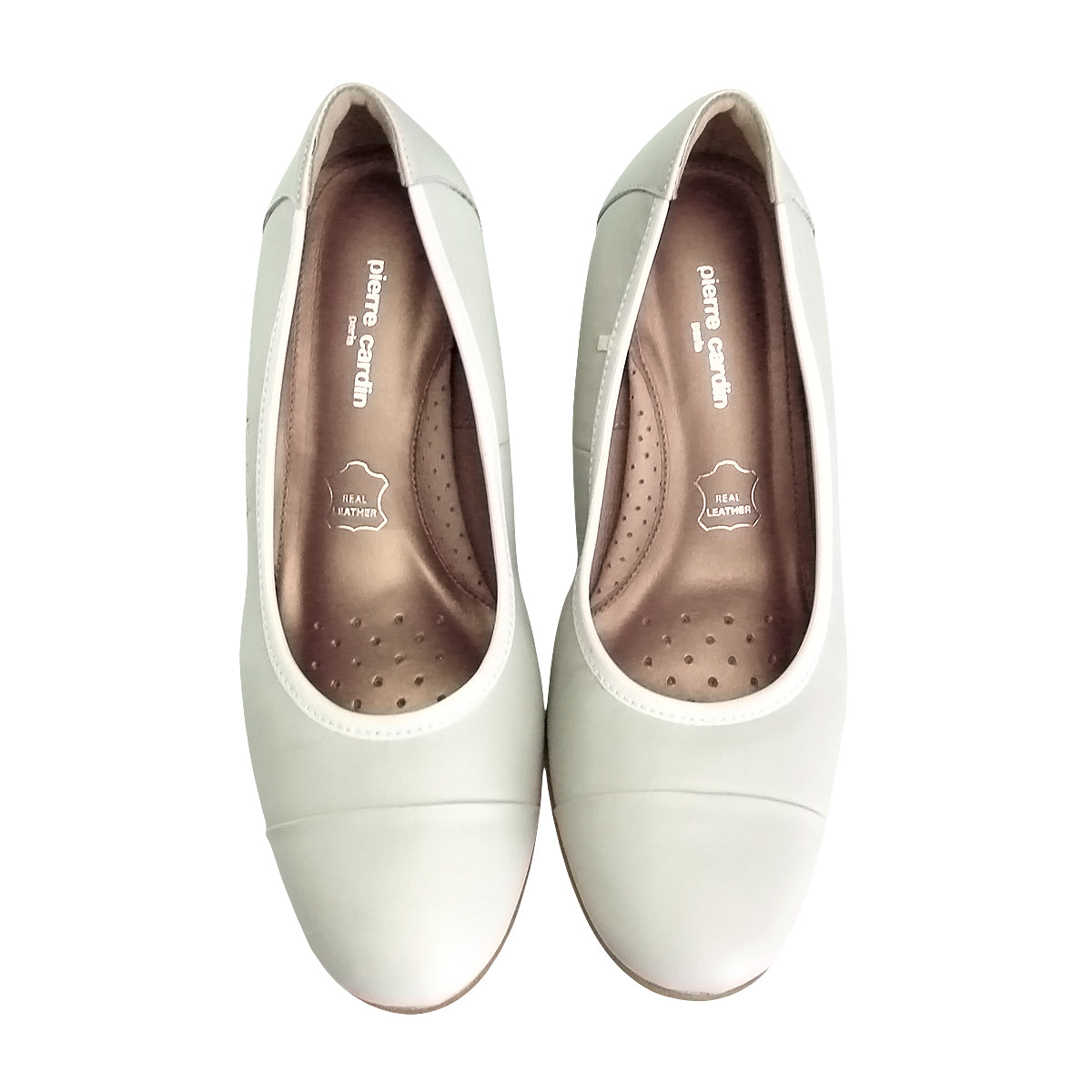 Pierre Cardin รองเท้าผู้หญิง รองเท้าส้นสูง นุ่มสบาย ผลิตจากหนังแท้ สีดำ รุ่น 27WC448