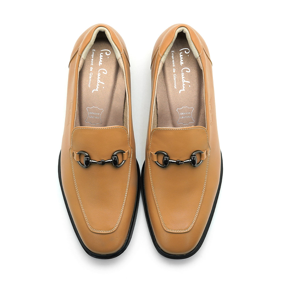 Pierre Cardin รองเท้าคัทชูผู้หญิง ส้นแบน ผลิตจากหนังแท้ สีดำ รุ่น 30TC113