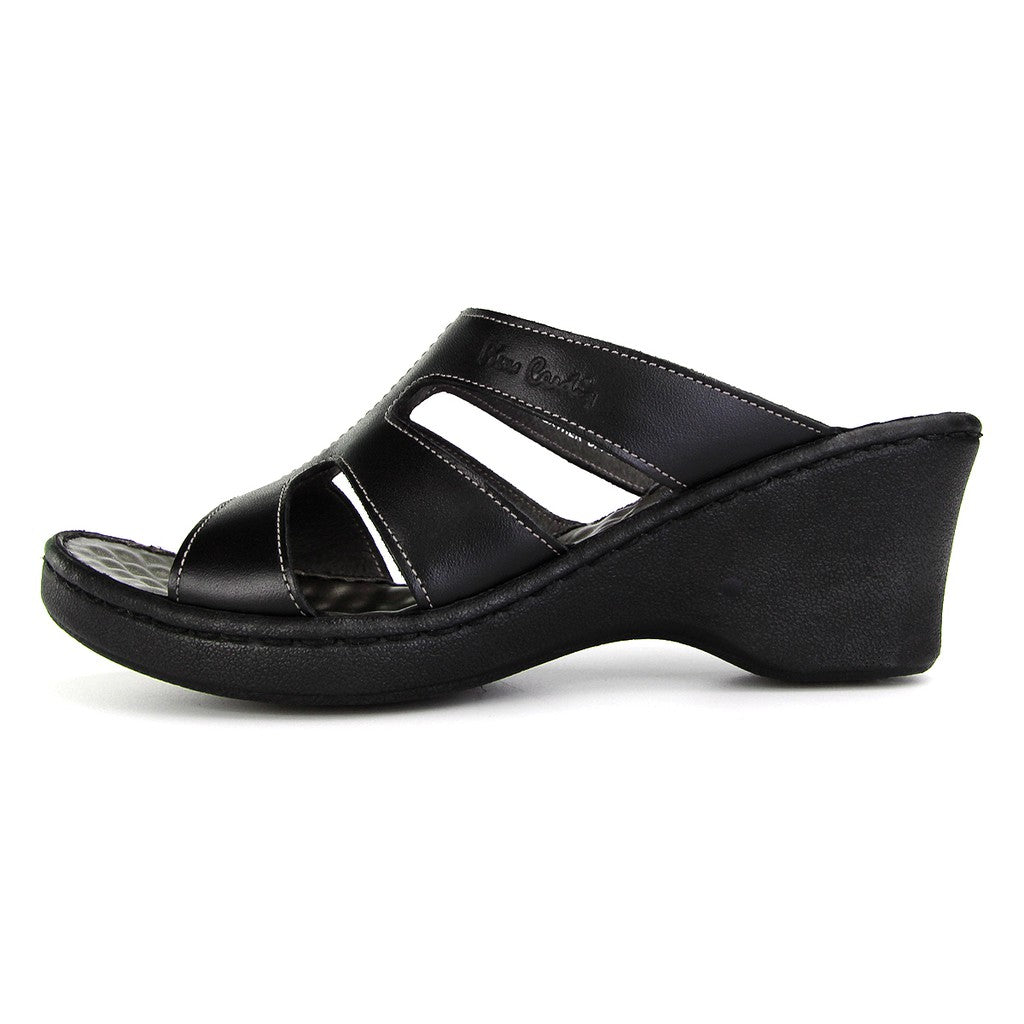 Pierre Cardin ဖိနပ်အမျိုးသမီး รองเท้าแตะ เบาสบาย ผลิตจากหนังแท้ รุ่น 23WS694