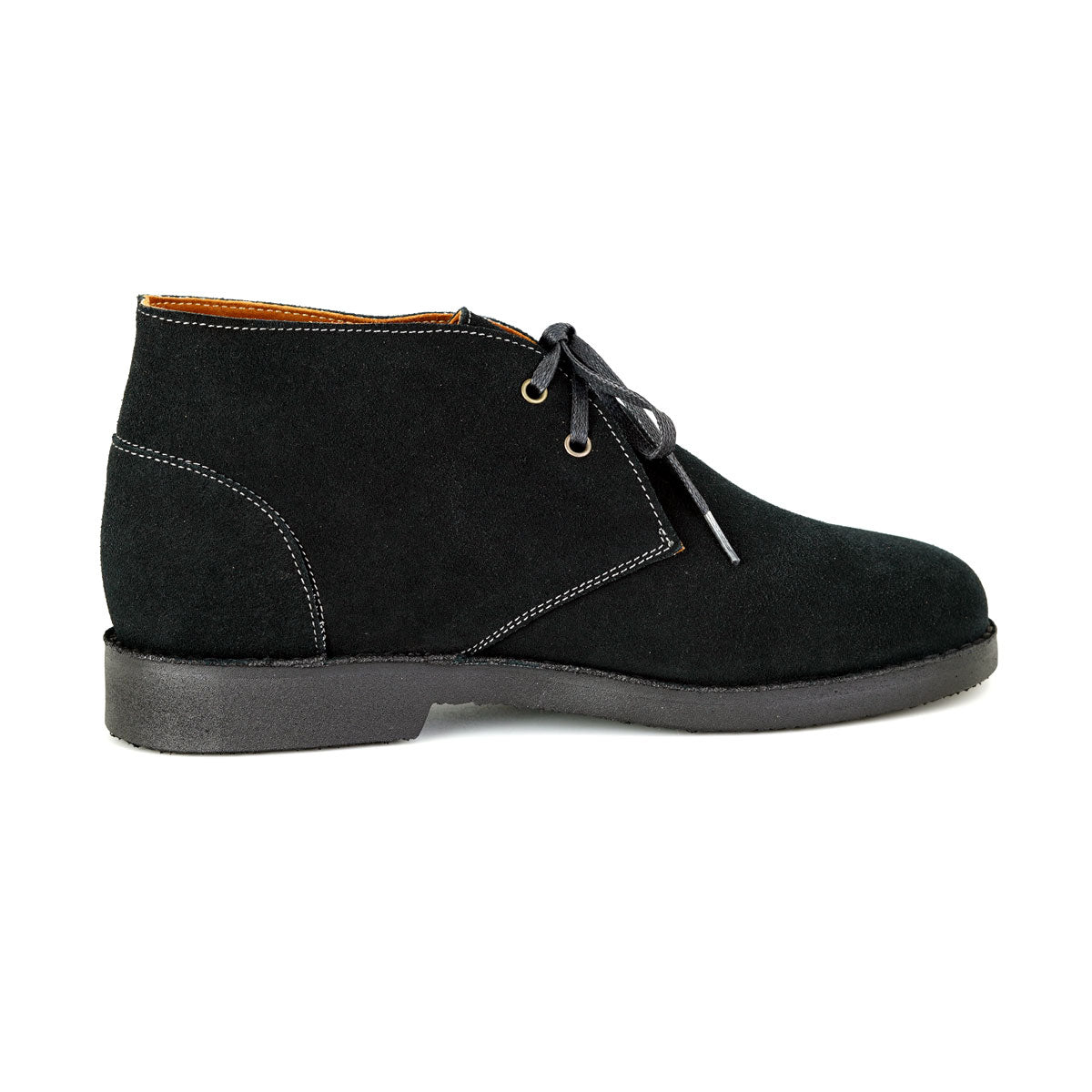 Pierre Cardin รองเท้าผู้ชาย รองเท้าเชคโก รองเท้าแบบสวมหุ้มข้อ, นุ่มสบาย ผลิตจากหนังแท้ หนังกลับ สีดำ รุ่น 84JC167