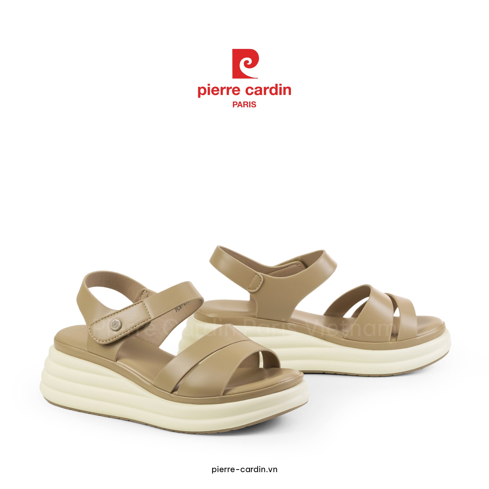 รองเท้าแตะส้นสูง Comfort Pierre Cardin - PCWFWSH 256 (+5cm)