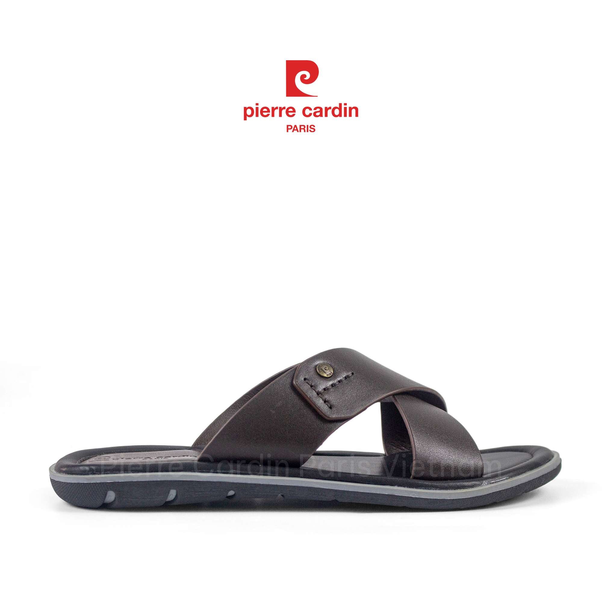 รองเท้าแตะหนังแท้แบรนด์เนม Pierre Cardin - PCMFWLH 158