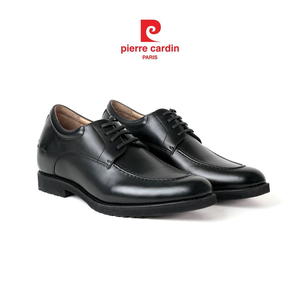 รองเท้าหนังผู้ชายทรง Derby เสริมความสูง Pierre Cardin (+7 ซม.) รุ่น Men’s Derby Shoes 374