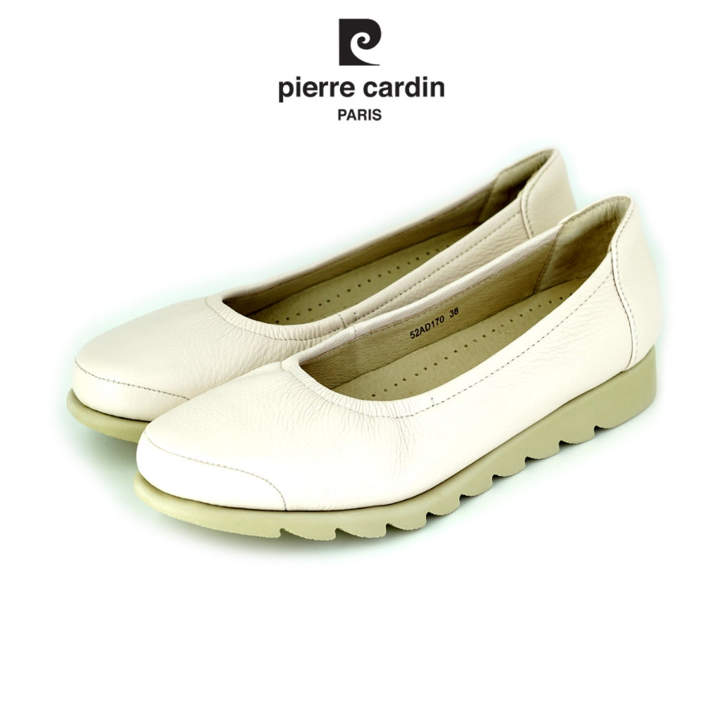 Pierre Cardin รองเท้าคัทชูผู้หญิง ส้นแบน นุ่มสบาย ผลิตจากหนังแท้ รุ่น 52AD170