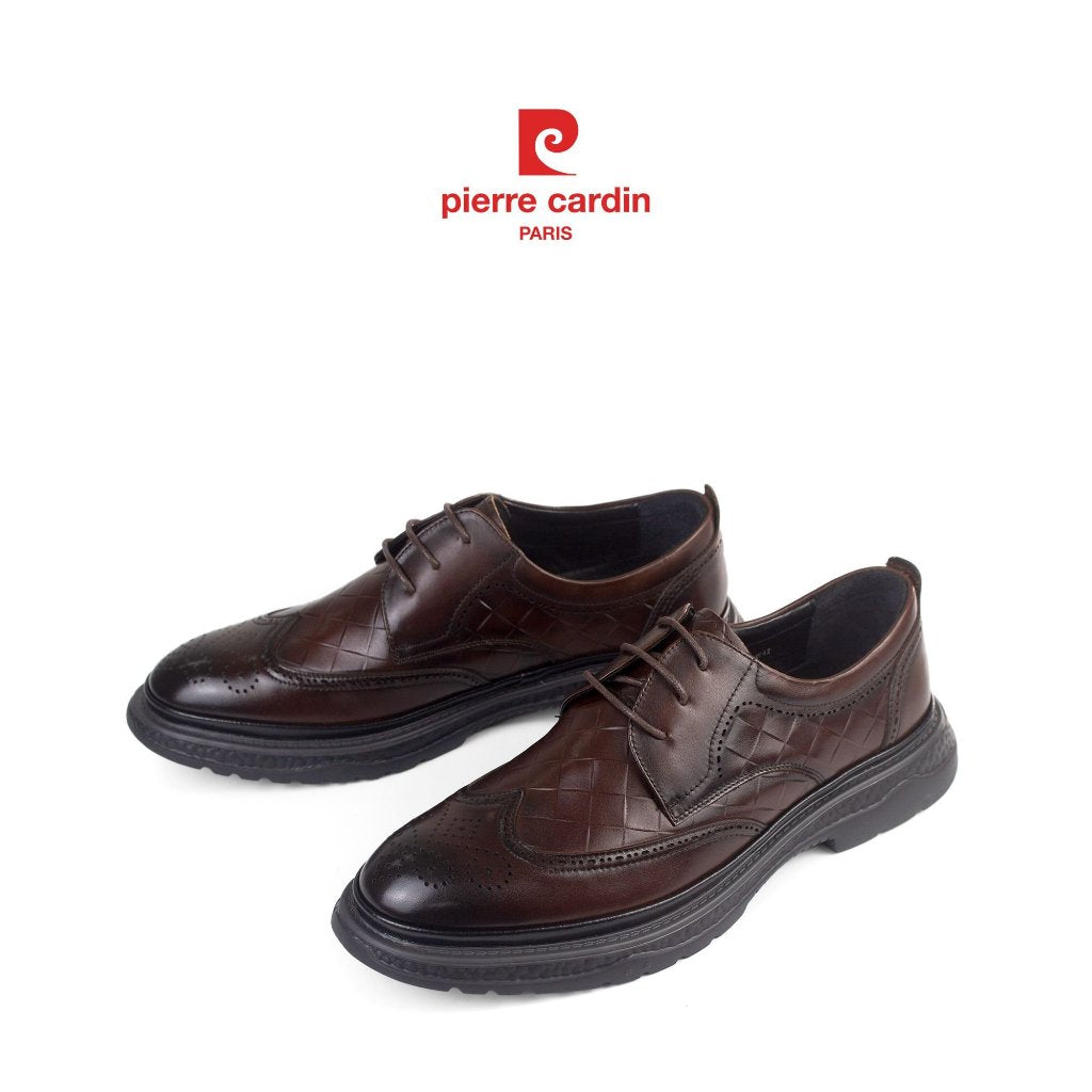 รองเท้าแฟชั่น Pierre Cardin ฝรั่งเศส หนังวัวแท้ พื้นยางกันลื่น น้ำหนักเบา นุ่มสบาย รุ่น 787