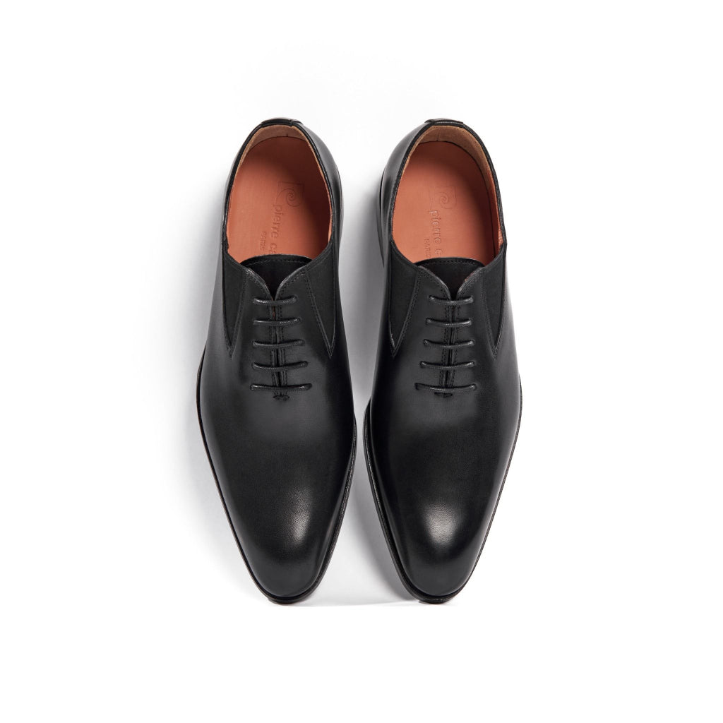 รองเท้าหนังผู้ชาย Pierre Cardin ทรง Derby หนังวัวนัปป้า พื้นหนังทำมือระดับพรีเมียม ดีไซน์หรูหรา รุ่น 351