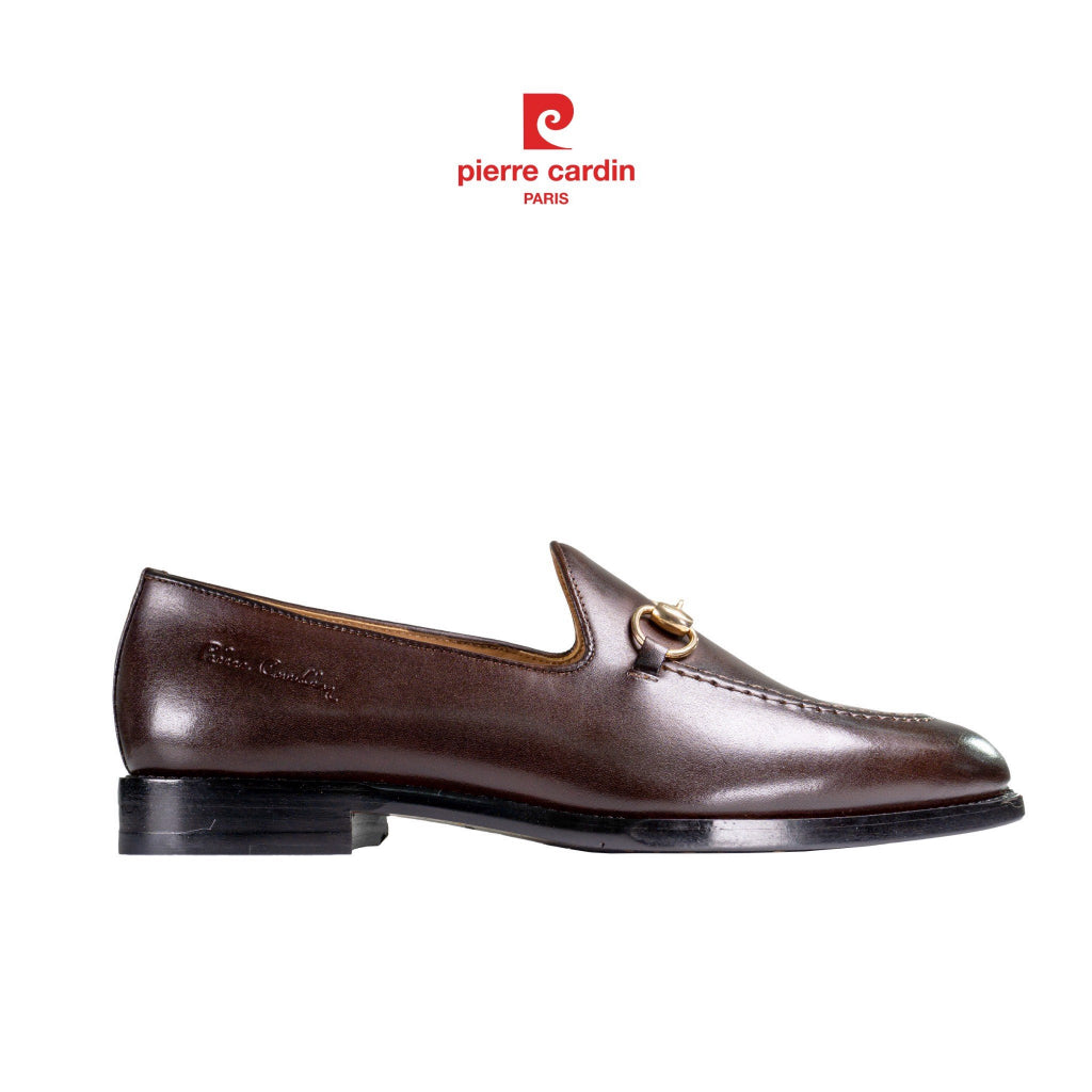 รองเท้าหนังผู้ชาย Pierre Cardin Loafer หนังวัวแท้พรีเมียม เย็บ McKay หรูหรา รุ่น 358