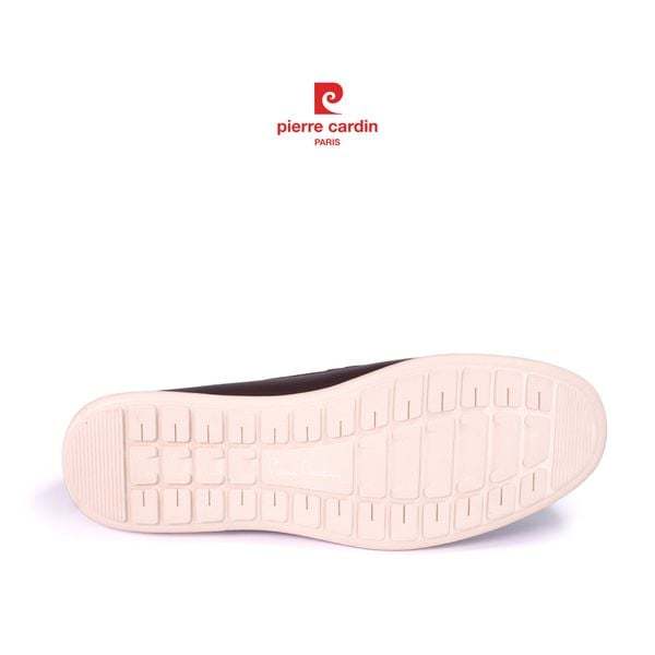 รองเท้าหนังสลิปออนผู้ชาย Pierre Cardin หนังวัวเกรดพรีเมียม ดีไซน์โลโก้โลหะกันสนิม พื้นยางกันลื่น รุ่น 522