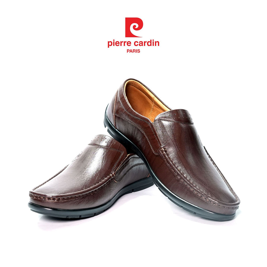 รองเท้าลองเท้าผู้ชาย Pierre Cardin หนังวัวแท้ พื้นยางขึ้นรูป พร้อมพื้นรองเท้าหนังวัวนุ่ม 798