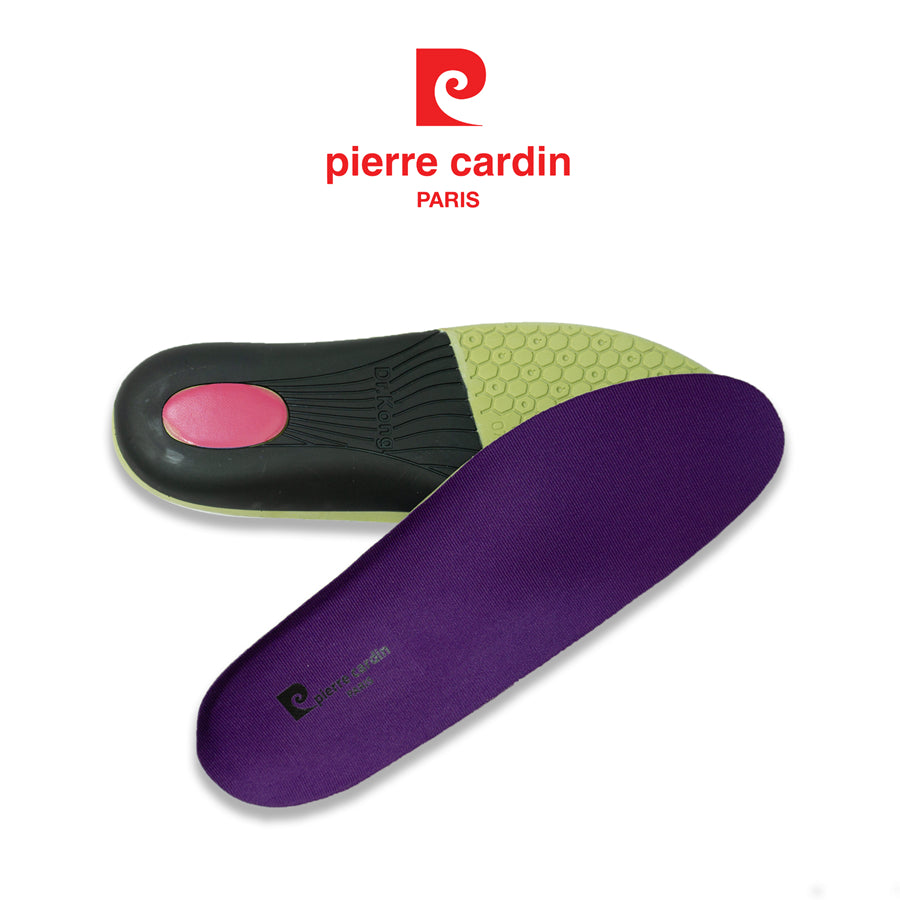 แผ่นรองสุขภาพ Pierre Cardin จากฝรั่งเศส สำหรับเท้าแบน ใช้ได้กับรองเท้าหนังสุภาพบุรุษ รุ่น 002 - สินค้าของแท้