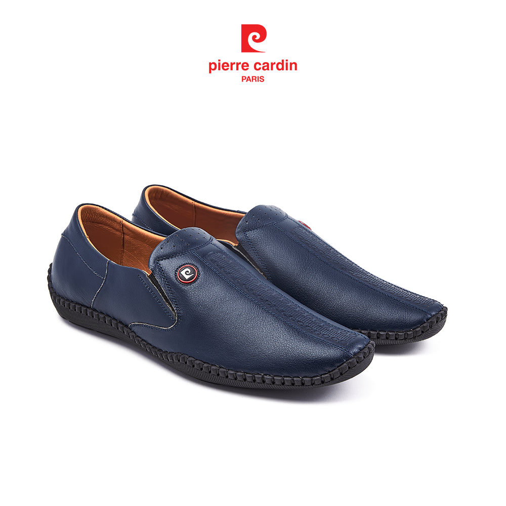 รองเท้าลองเท้าผู้ชาย Pierre Cardin หนังวัวแท้ พื้นยางร่องกันลื่น 795