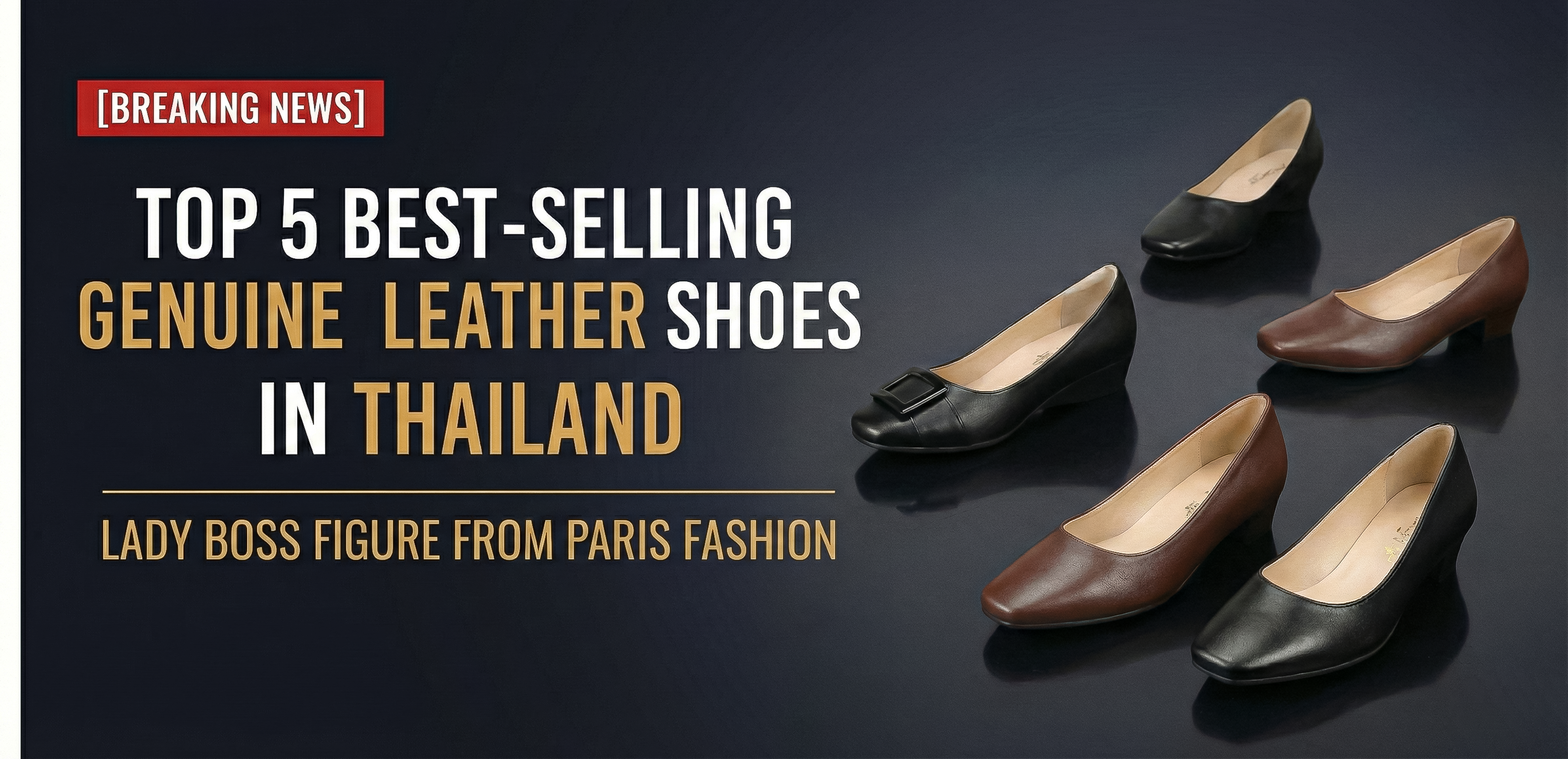 [BREAKING NEWS] TOP 5 รองเท้าผู้หญิงหนังแท้ขายดีที่สุดในตลาดประเทศไทย