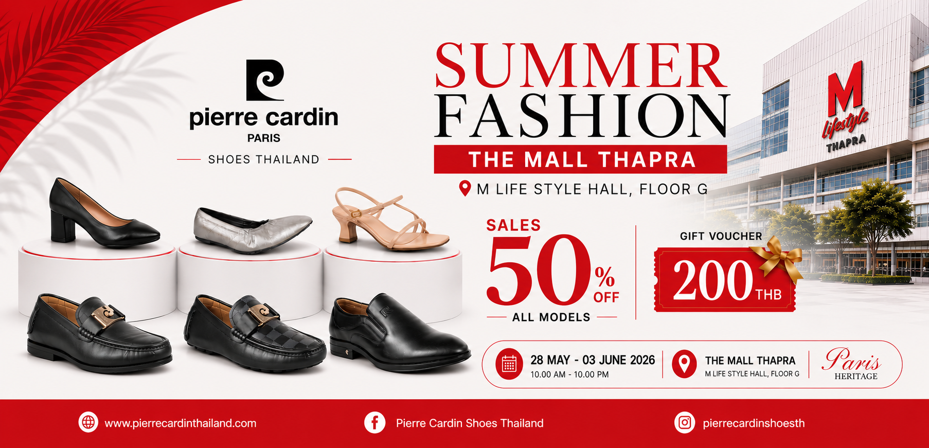 Pierre Cardin Shoes Thailand - SUMMER FASHION THE MALL THAPRA 2026