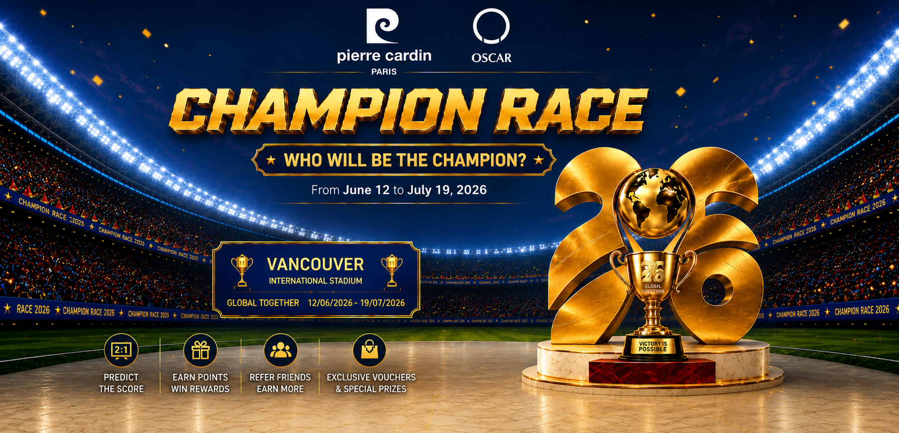 Champion Race 2026 Thailand – Predict the World Cup Score & Win Exclusive Rewards