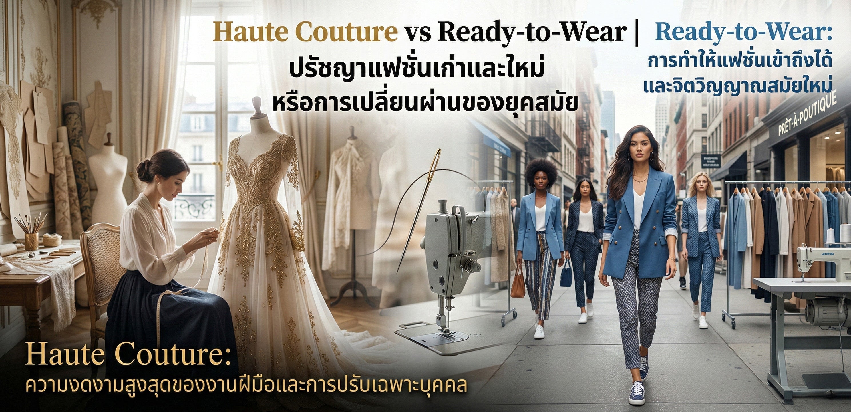 Haute Couture vs Ready-to-Wear | ปรัชญาแฟชั่นเก่าและใหม่ หรือการเปลี่ยนผ่านของยุคสมัย