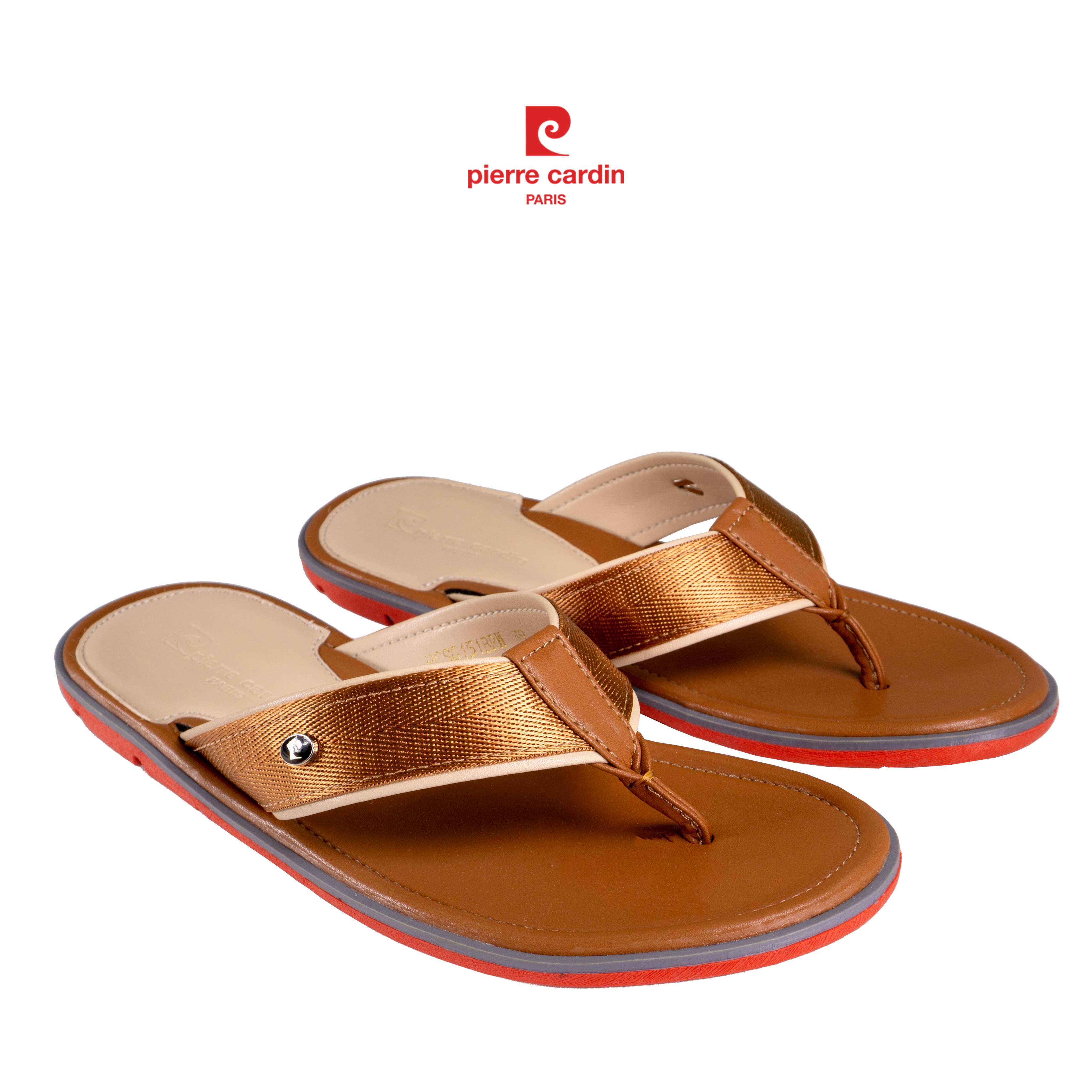 รองเท้าแตะหนังพรีเมียม Pierre Cardin - PCMFWSG 151