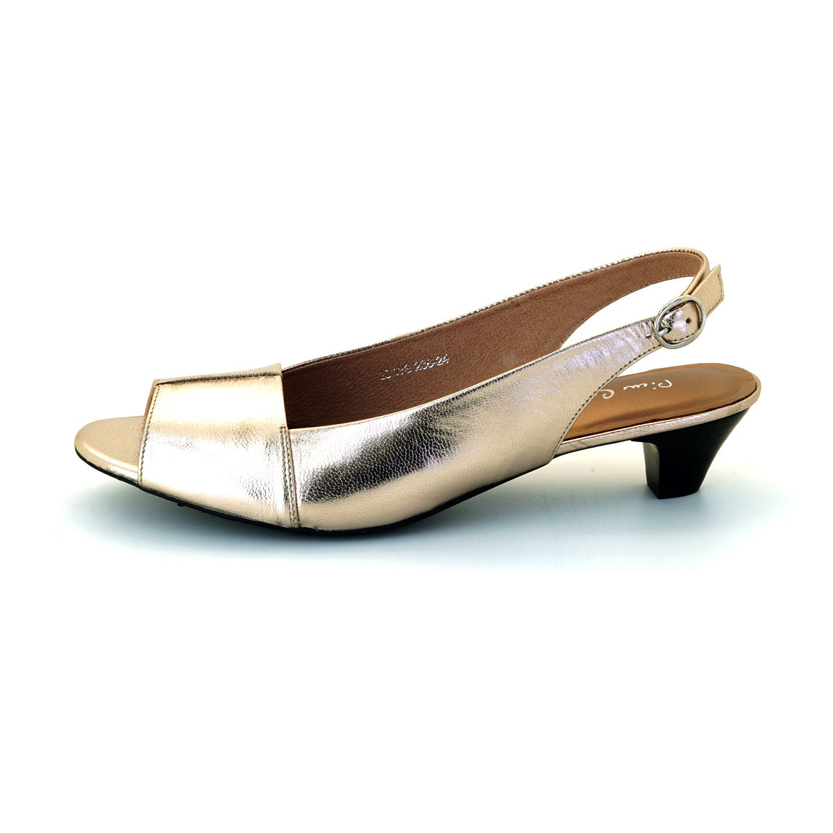 Pierre Cardin รองเท้าผู้หญิง รองเท้าส้นสูง รองเท้าส้นสูงแบบเปิดส้น นุ่มสบาย ผลิตจากหนังแท้ ไซส์ 20WS236