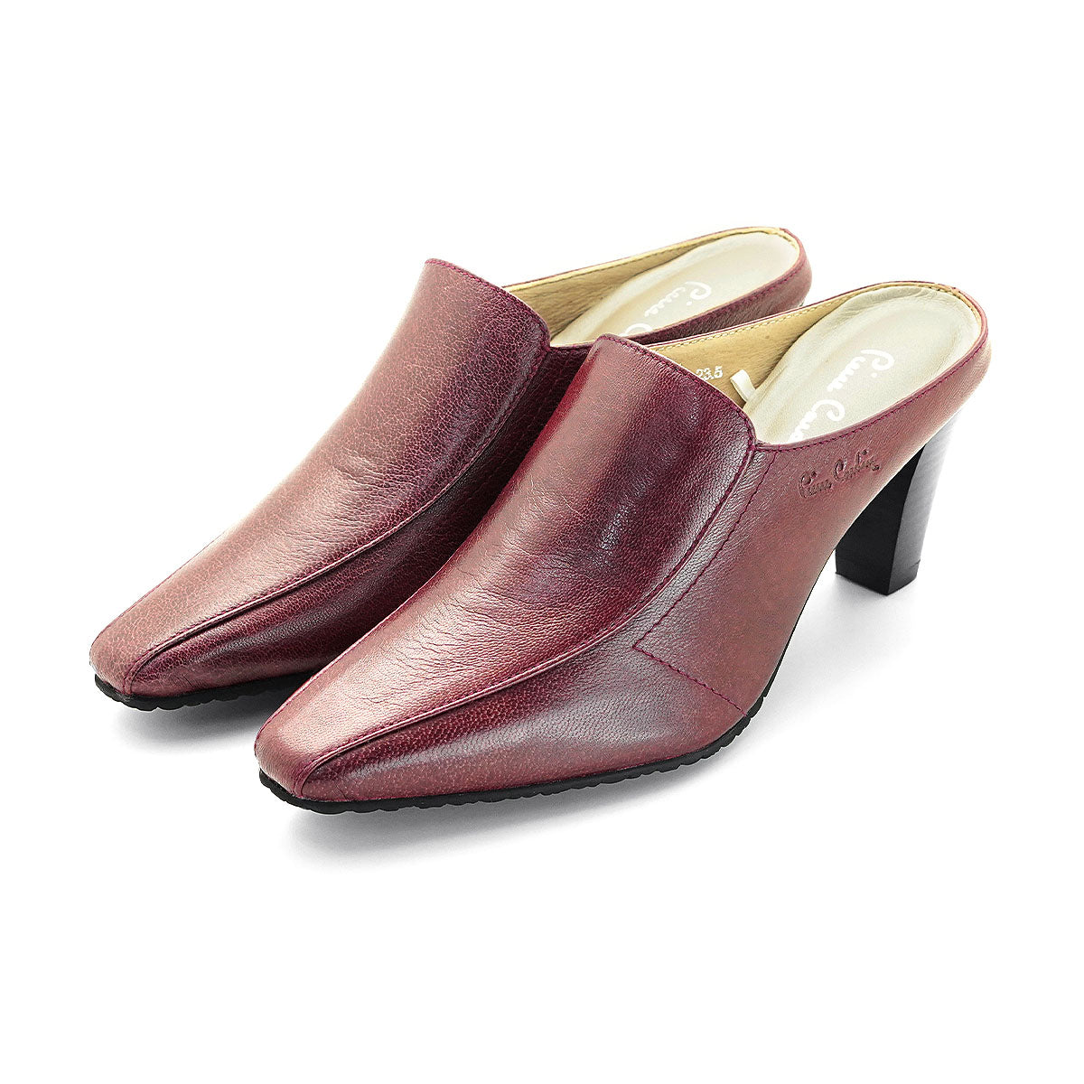 Pierre Cardin มิวส์ส้นสูงสีแดง รุ่น 23SC302