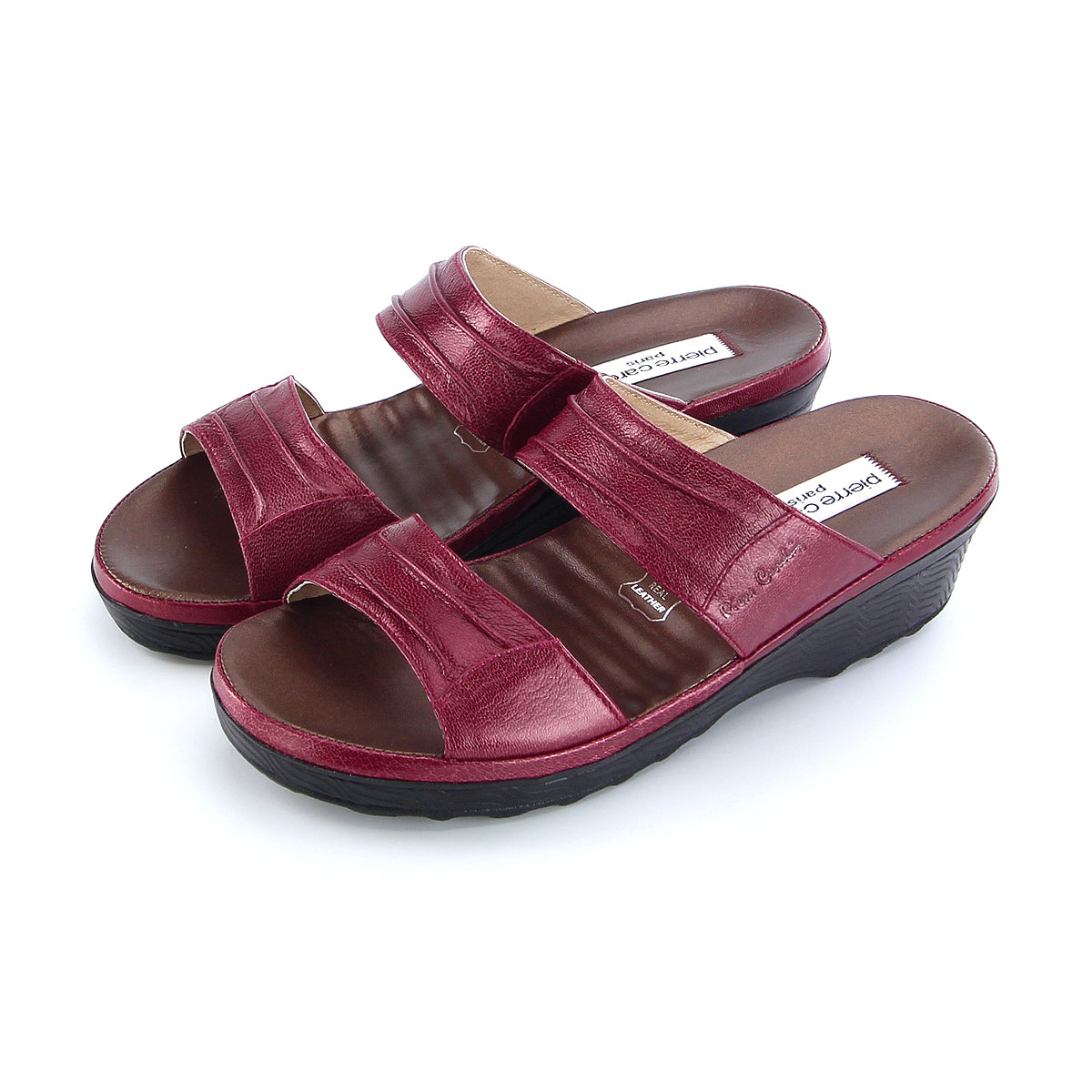 Pierre Cardin Women's Leather Wedge Sandals – Elegant Style & Supreme Comfort 24SS341