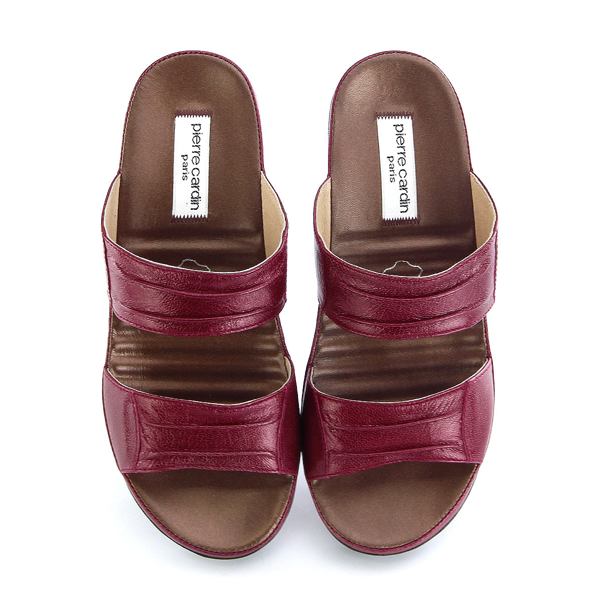 Pierre Cardin Women's Leather Wedge Sandals – Elegant Style & Supreme Comfort 24SS341
