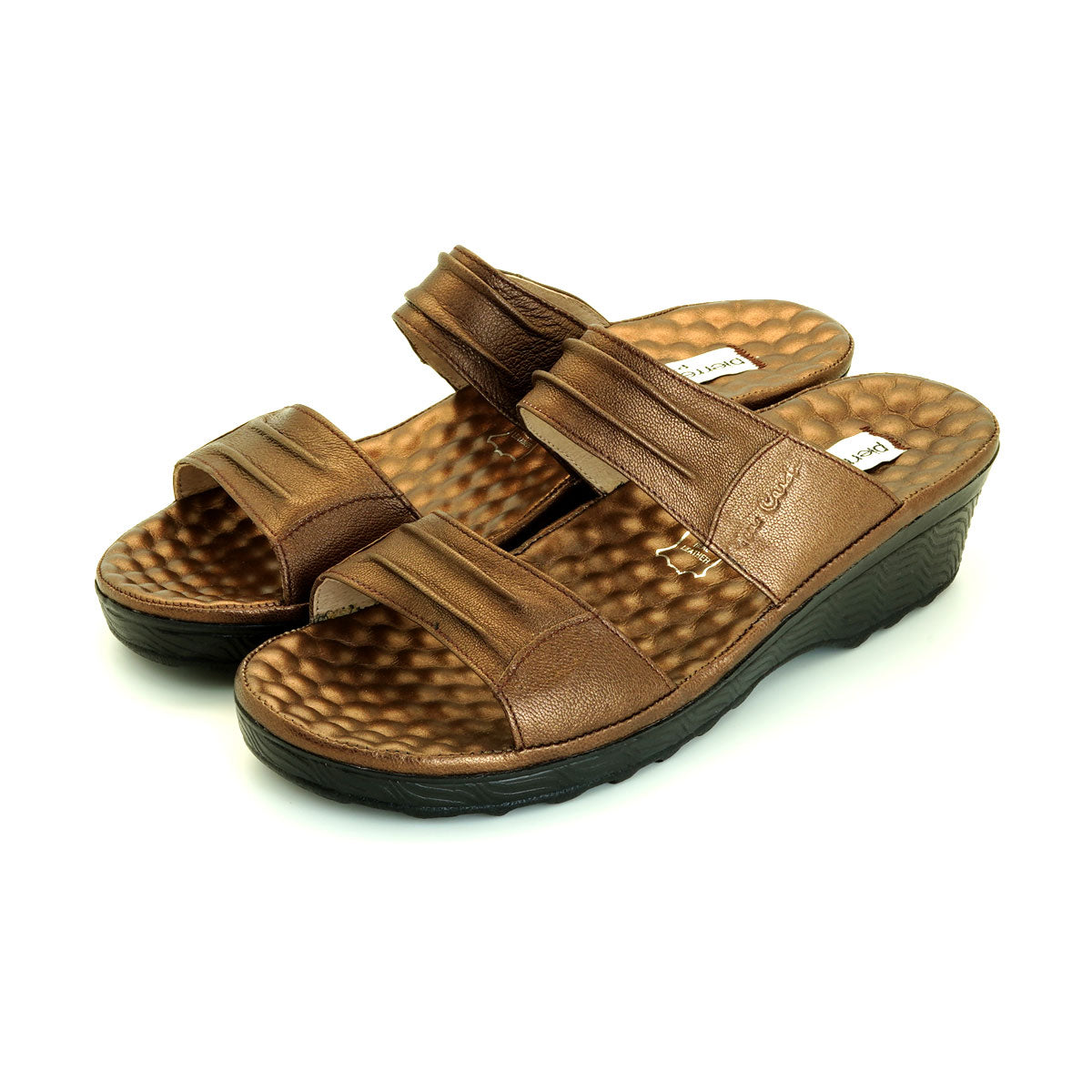 Pierre Cardin အမျိုးသမီးဖိနပ်များ၊ ခြေညှပ်ဖိနပ်များ၊ ပြားချပ်ချပ်ဖိနပ်များ၊ နူးညံ့ပြီး သက်တောင့်သက်သာရှိသော၊ စစ်မှန်သောသားရေ၊ အနက်ရောင်၊ မော်ဒယ် 24SS342 