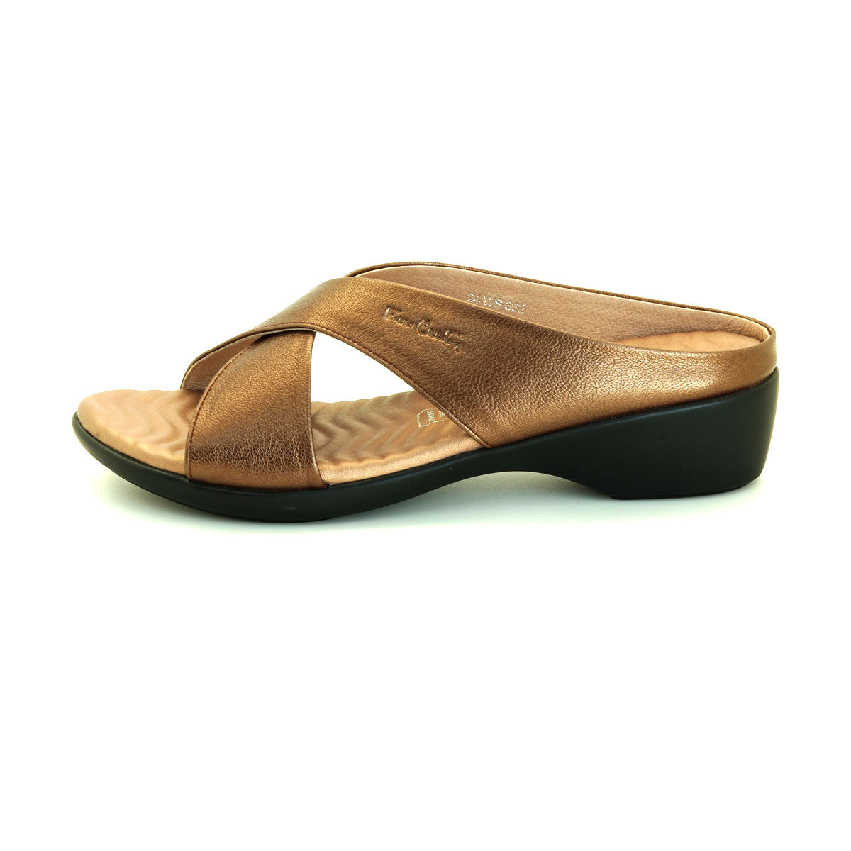 [Size 36-41] Pierre Cardin รองเท้าผู้หญิง ลำลอง ส้นแบน นุ่มสบาย ผลิตจากหนังแท้ สีดำ รุ่น 24WS362