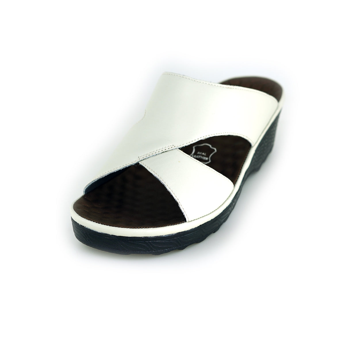 Pierre Cardin အမျိုးသမီးခြေနင်း၊ စစ်မှန်သောသားရေ၊ နူးညံ့ပြီး သက်တောင့်သက်သာရှိသော၊ ကြိုးများပါသော၊ အဖြူရောင်၊ မော်ဒယ် 26SS409 