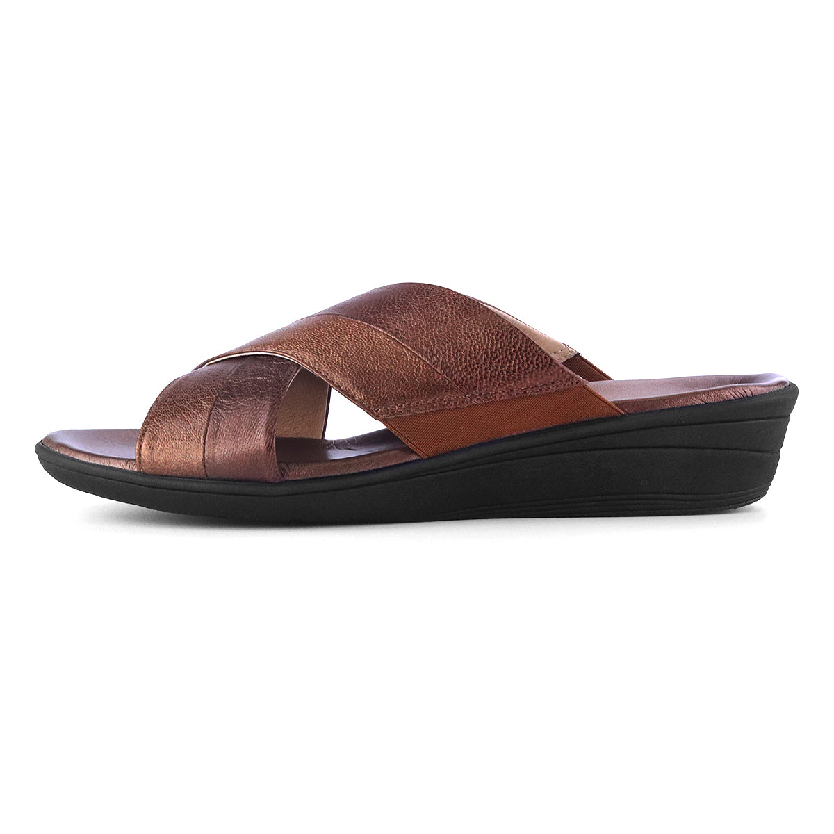 รองเท้าแตะผู้หญิง Pierre Cardin รองเท้าหนังแท้ ดีไซน์สายคาดไขว้ สวมใส่สบาย รุ่น 27SS437