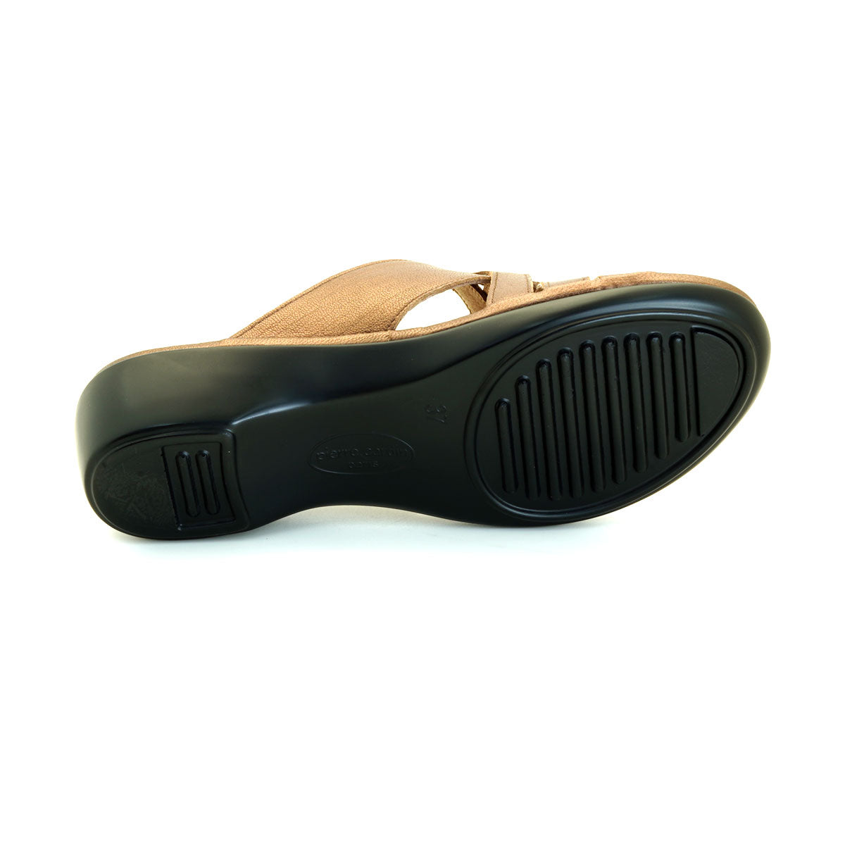 Pierre Cardin အမျိုးသမီးဖိနပ်၊ အမျိုးသမီး ပေါ့ပေါ့ပါးပါး ခြေညှပ်ဖိနပ်၊ ဖနောင့်ပြားဖိနပ်၊ နူးညံ့ပြီး သက်တောင့်သက်သာ၊ စစ်မှန်သော သားရေဖြင့် ပြုလုပ်ထားသည့် အရွယ်အစား 28SS158 