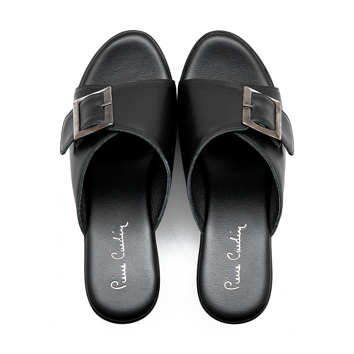 รองเท้าส้นสูงแบบเปิดส้น Pierre Cardin รองเท้าหนังแท้ ดีไซน์เรียบหรู ทันสมัย รุ่น 31PS802