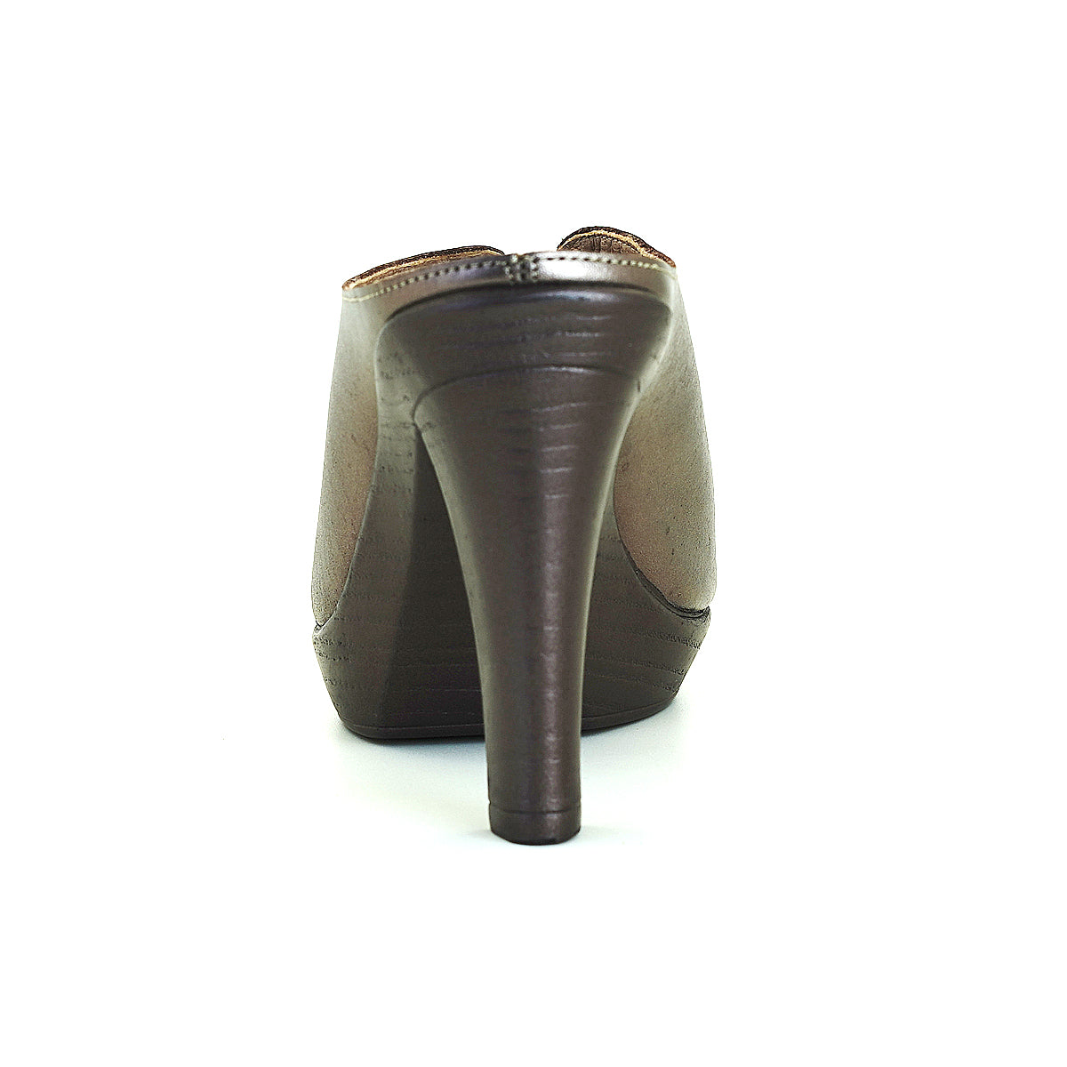 Pierre Cardin รองเท้าผู้หญิง รองเท้าส้นสูง รองเท้าส้นสูงแบบเปิดส้น นุ่มสบาย ผลิตจากหนังแท้ สีเมทัลลิคบรอนซ์ รุ่น 31PS804