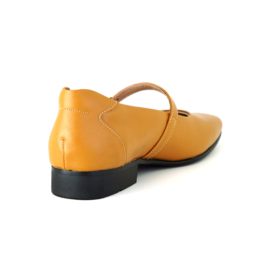 Pierre Cardin အမျိုးသမီး Mary Jane ဖိနပ်၊ သားရေစစ်စစ်၊ အညိုဖျော့၊ မော်ဒယ် 34TC164 