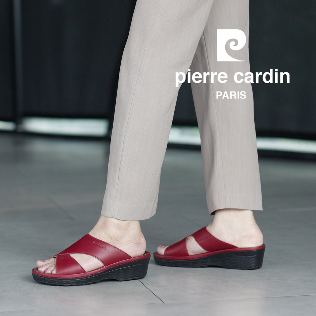 Pierre Cardin အမျိုးသမီးခြေနင်း၊ စစ်မှန်သောသားရေ၊ နူးညံ့ပြီး သက်တောင့်သက်သာရှိသော၊ ကြိုးများပါသော၊ အဖြူရောင်၊ မော်ဒယ် 26SS409 