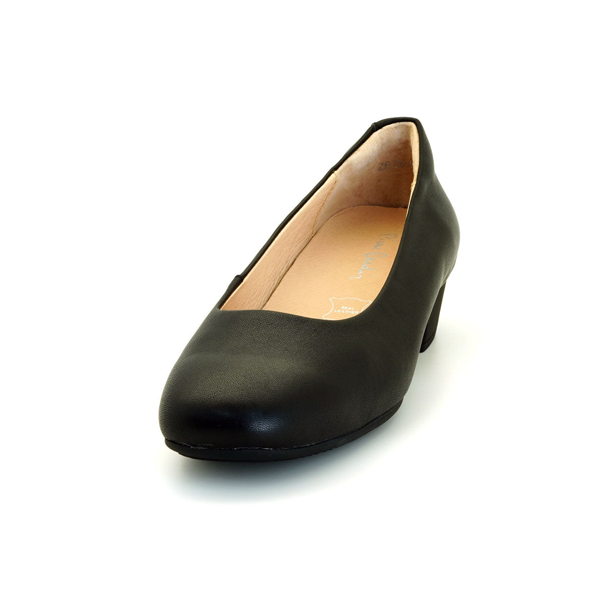 Pierre Cardin รองเท้าคัทชูผู้หญิง นุ่มสบาย ผลิตจากหนังแท้ สีดำ รุ่น 53AD146