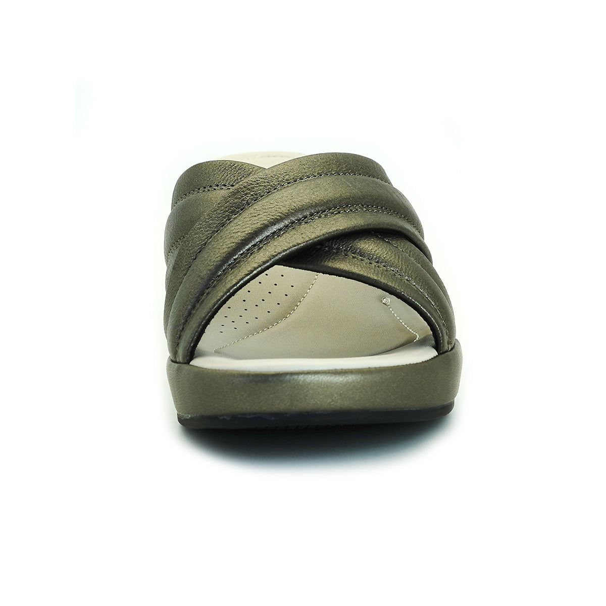 Pierre Cardin รองเท้าผู้หญิง รองเท้าแตะ รองเท้าแตะเพื่อสุขภาพ นุ่มสบาย ผลิตจากหนังแท้ สีเทา รุ่น 53BS151