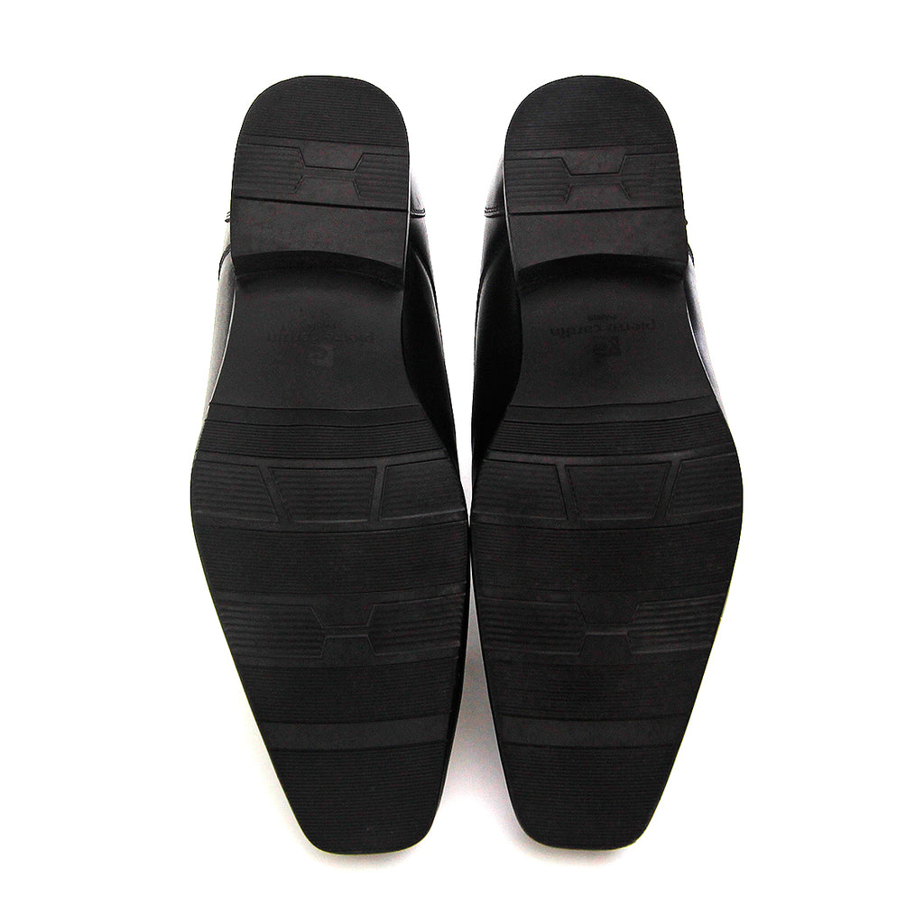 Pierre Cardin အမျိုးသားဖိနပ်၊ တရားဝင်ဖိနပ်၊ ပုံမှန်ဖိနပ်၊ နူးညံ့ပြီး သက်တောင့်သက်သာရှိသော၊ စစ်မှန်သောသားရေ၊ အနက်ရောင်၊ အရွယ်အစား 80TD117 