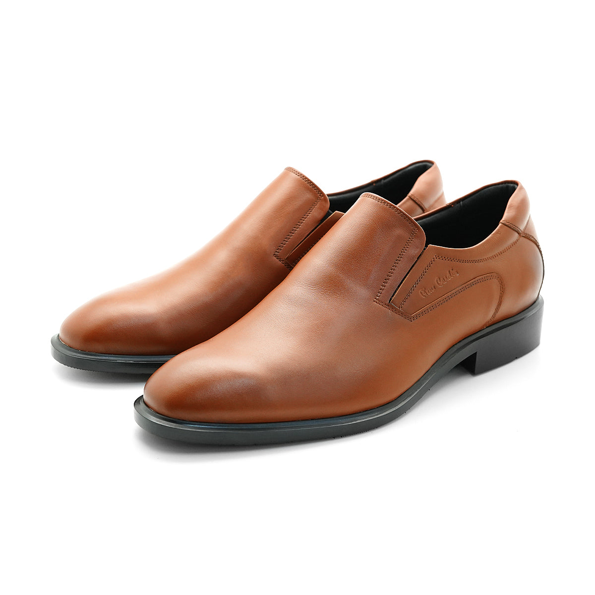 Pierre Cardin အမျိုးသားဖိနပ်၊ တရားဝင်ဖိနပ်၊ နူးညံ့ပြီး သက်တောင့်သက်သာရှိသော သားရေစစ်စစ်၊ အညိုရောင်၊ အရွယ်အစား 80TD127
