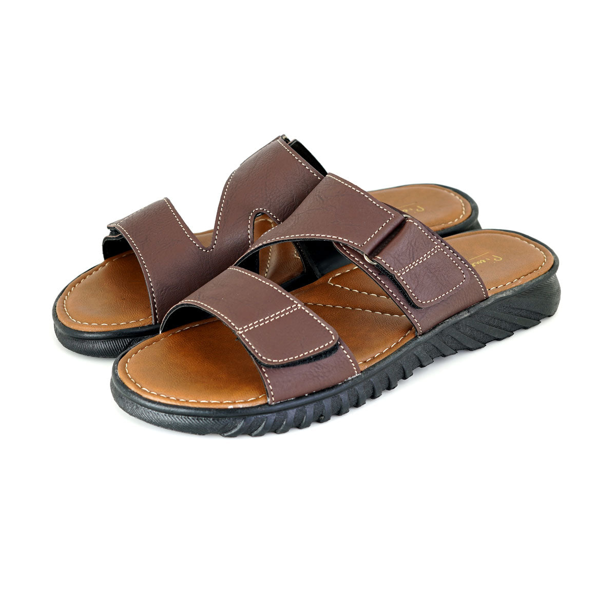 Pierre Cardin Man Fashion Leather Slides - 83RS166