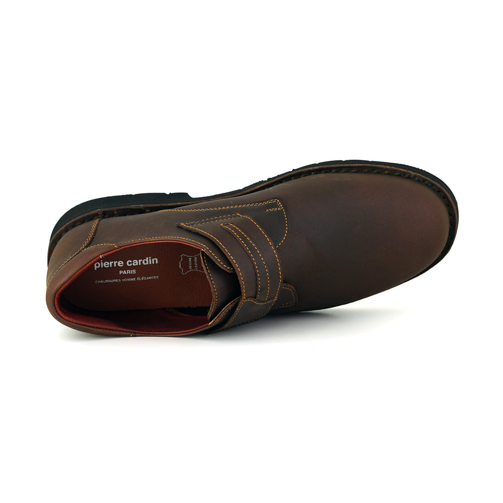 Pierre Cardin အမျိုးသားဖိနပ်၊ မော်ဒယ် 84JC177၊ သားရေစလစ်ဘွတ်ဖိနပ်အတို၊ ရိုးရိုးရှင်းရှင်း၊ အမိုက်စား၊ ဂန္တဝင်ဒီဇိုင်း၊ ဝတ်ရလွယ်ကူသည်၊ ရန်မလိုပါ။ 