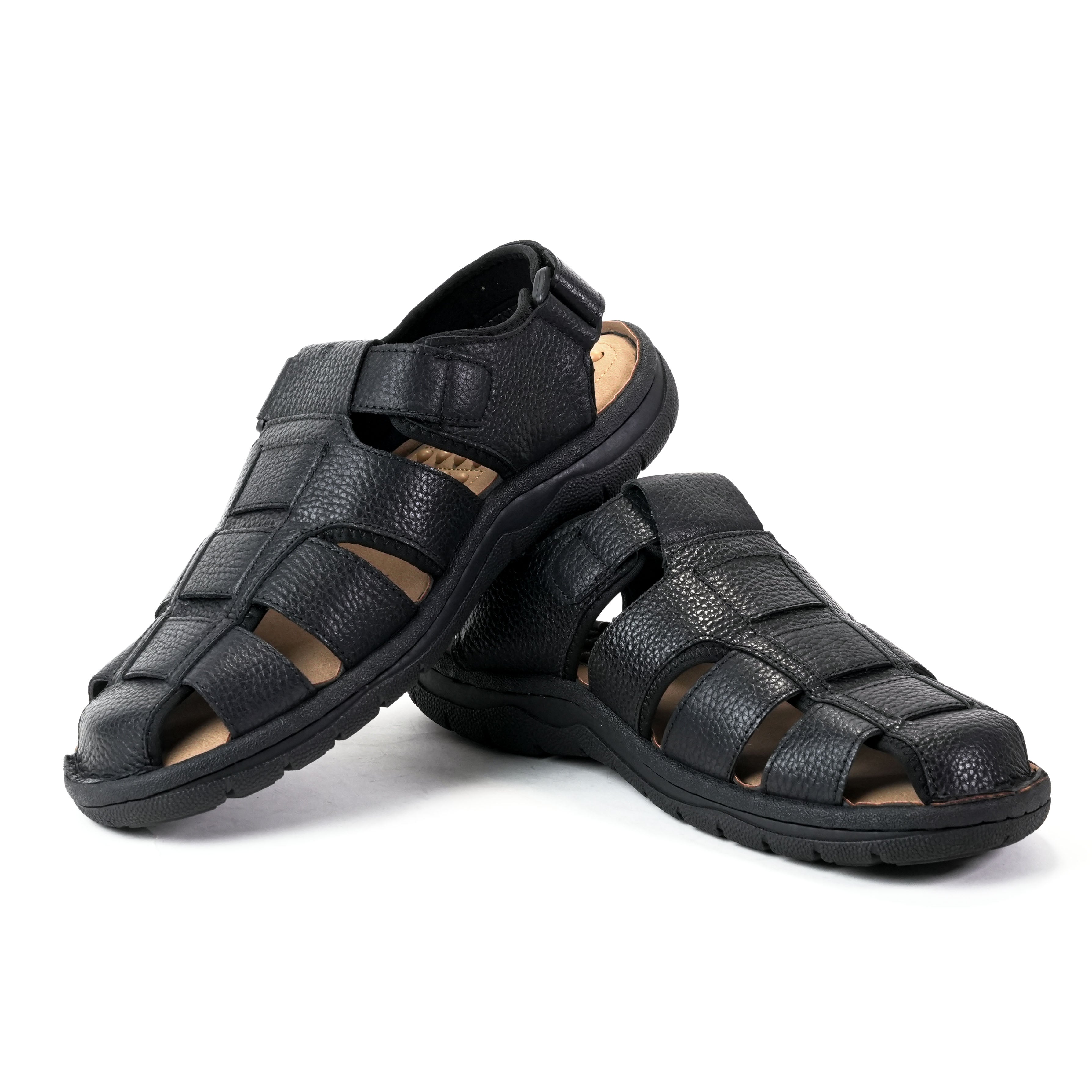 รองเท้า Sandal ผู้ชาย Pierre Cardin หนังแท้ แบบสายสาน ระบายอากาศดี สายปรับได้ ใส่สบาย – Men Shoes 75VS195